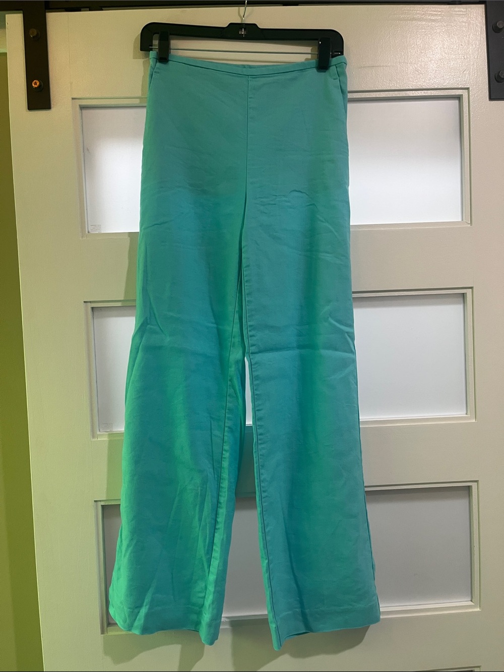 Ann Taylor Teal Wide-Leg Pants